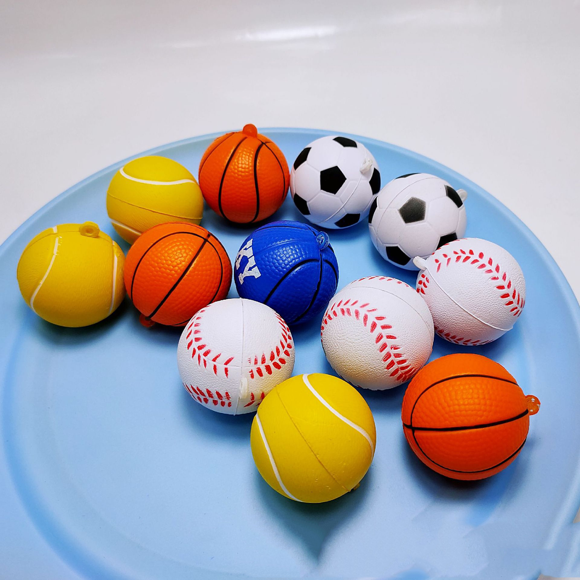 pu football pendant vent stress ball football basketball activity gift World Cup surrounding simulation ball key chain