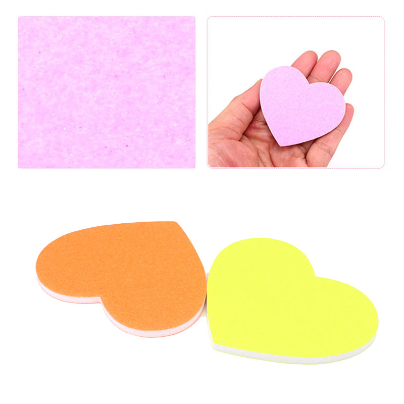 Creative love file heart nail nail file double-sided sand polishing repair small file nail tools wholesale