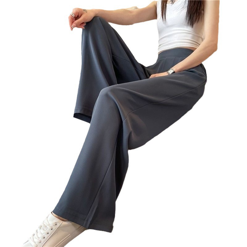 Suit wide-leg women's summer thin new high waist draping pants women's loose slimming casual straight pants fashion batch