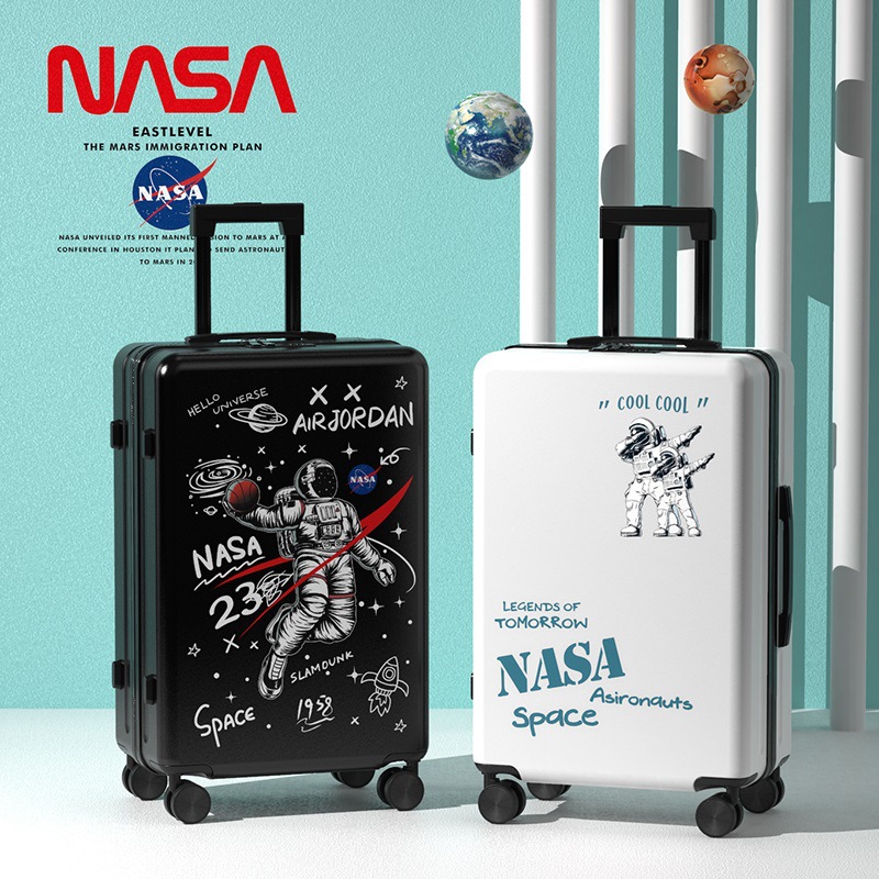 New Cartoon Luggage Case ins Internet Celebrity 24-inch Student Trolley Case Men's and Women's Robust and Durable Leather Case 20 Trendy