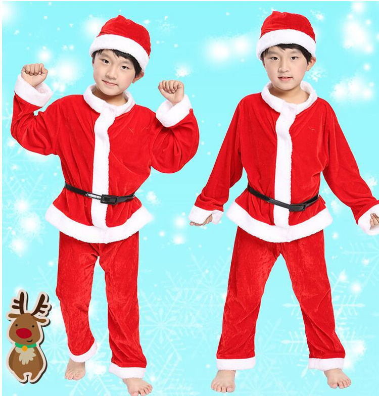 Children's Christmas Clothes cosplay Boys and Girls Christmas Clothes Halloween Performance Clothes Children's Clothes Santa Claus Clothes