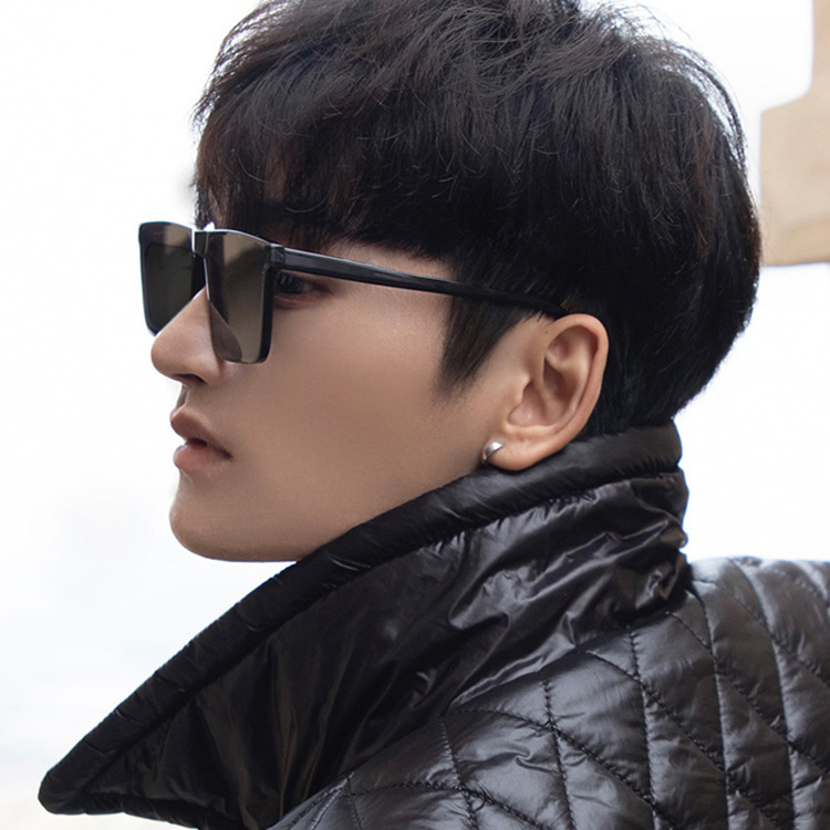 Sunglasses Men's Driving UV Protection 2024 New Fashionable Driving TikTok Internet Popular Same Style Sunglasses Concave Shape