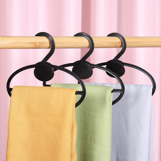 Factory direct plastic scarf rack silk scarf display rack hanging rotating hanger supermarket multi-function display rack