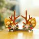 Green bow antler clip