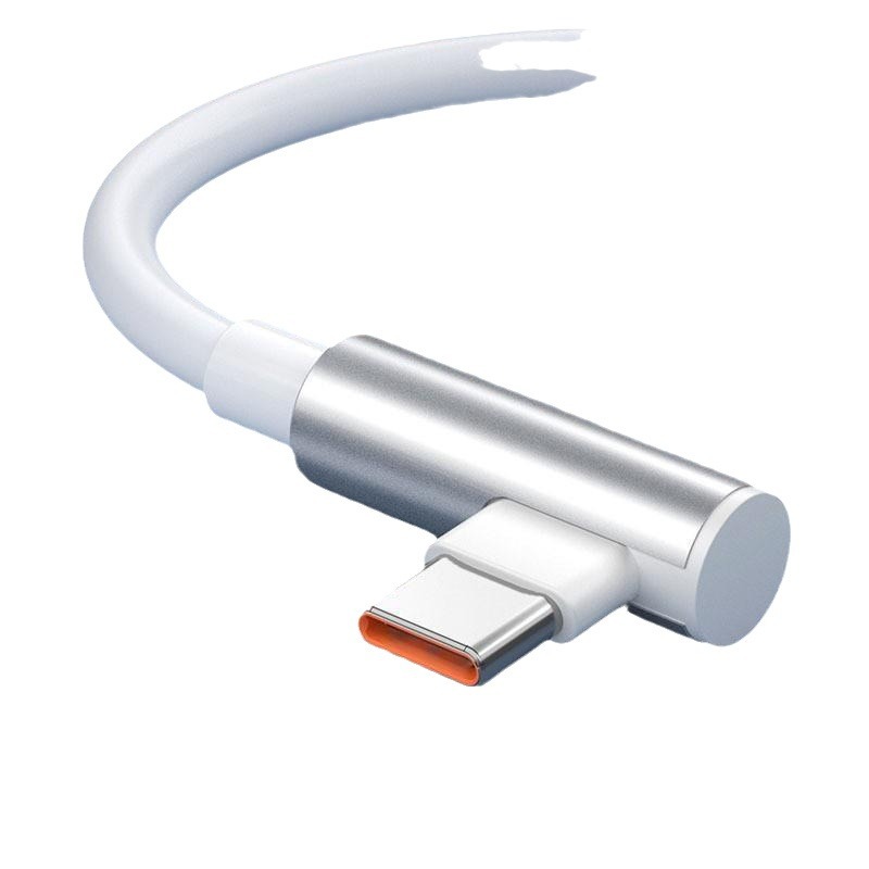 Applicable mobile phone data cable 6A fast charging line Red Mi 12note11 Black Shark 120W flash charging gold standard line show decimal point