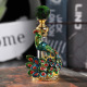 1; Green Red Drilled Bird 4ml; Glass Metal
