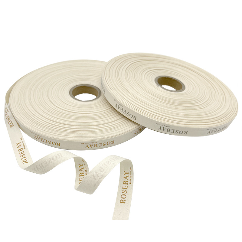 Factory Cotton Plain Ribbon Printing Ribbon Edge Ribbon Printable Trademark Belt 0.8cm -8cm