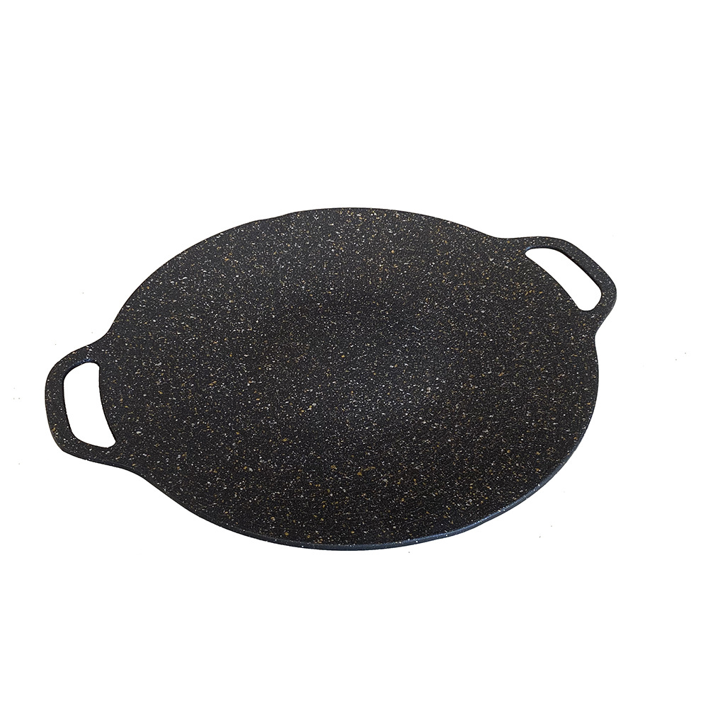 Outdoor Camping Cartridge Oven Teppanyaki Household Korean Style Barbecue Plate Barbecue Commercial Maifan Stone Non-stick Round Grilling