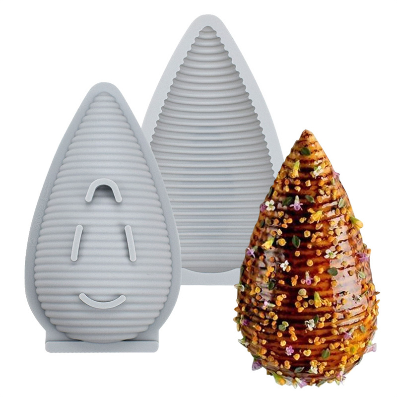 Yicao spot wholesale mousse cake mold single shell silicone mold DIY water droplets chocolate baking tools