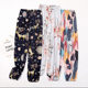 Summer Women's Cotton Silk Bloomers Adult Anti-mosquito Pants Beach Pants Artificial Cotton Casual Loose Cotton Silk Pants