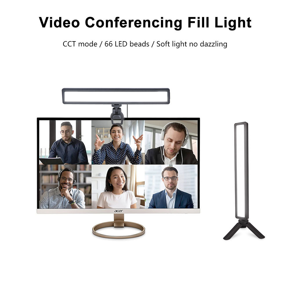 Wanxin e-commerce specializes in WS66 three-color warm notebook computer led screen eye protection light online conference light