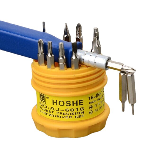 Cross-border pagoda screwdriver suit combination screw 16-in-one manual screwdriver screwdriver suit tool