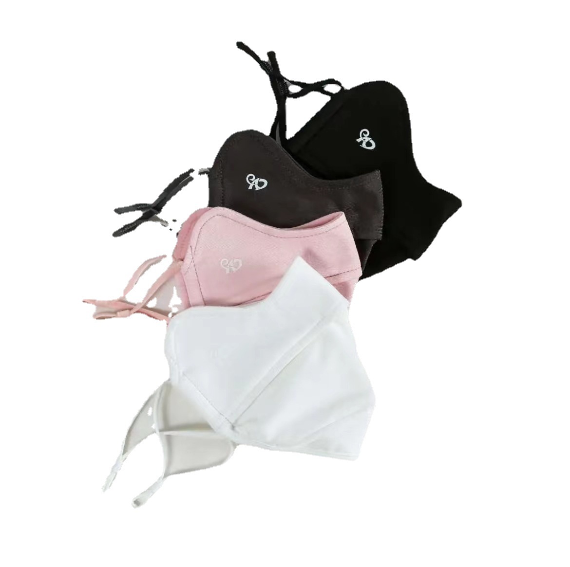 Winter Velvet Warm Mask Cycling Windproof Mask Solid Color Face Covering New Women's Plush Slim Warm Mask