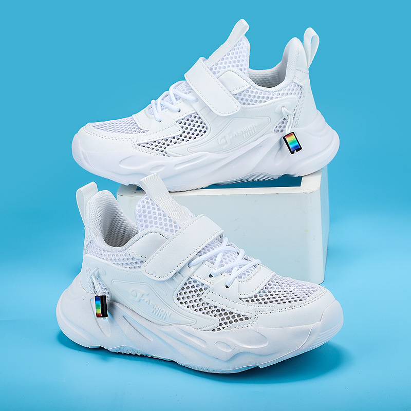 Spring and Autumn New Mesh Breathable Children's sneaker Lightweight Non-slip Boys Casual Running Shoes Korean Fashion Trendy Shoes