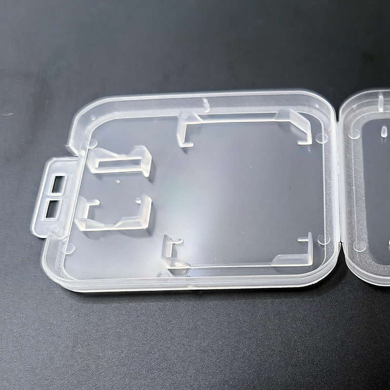 Supply TF card + SD card double box double card small white box memory card storage plastic box memory card protection box