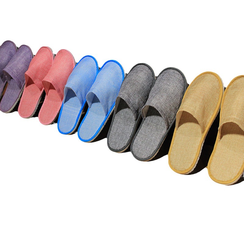 Postage hotel disposable slippers hospitality Asian cotton linen padded bottom Hotel summer spot factory wholesale