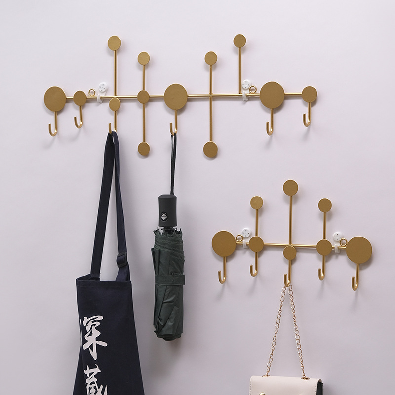 Punch-free Door Entry Key Hook Light Luxury Creative Tree Leaf Decoration Clothing Store Fitting Room Homestay Coat Hook