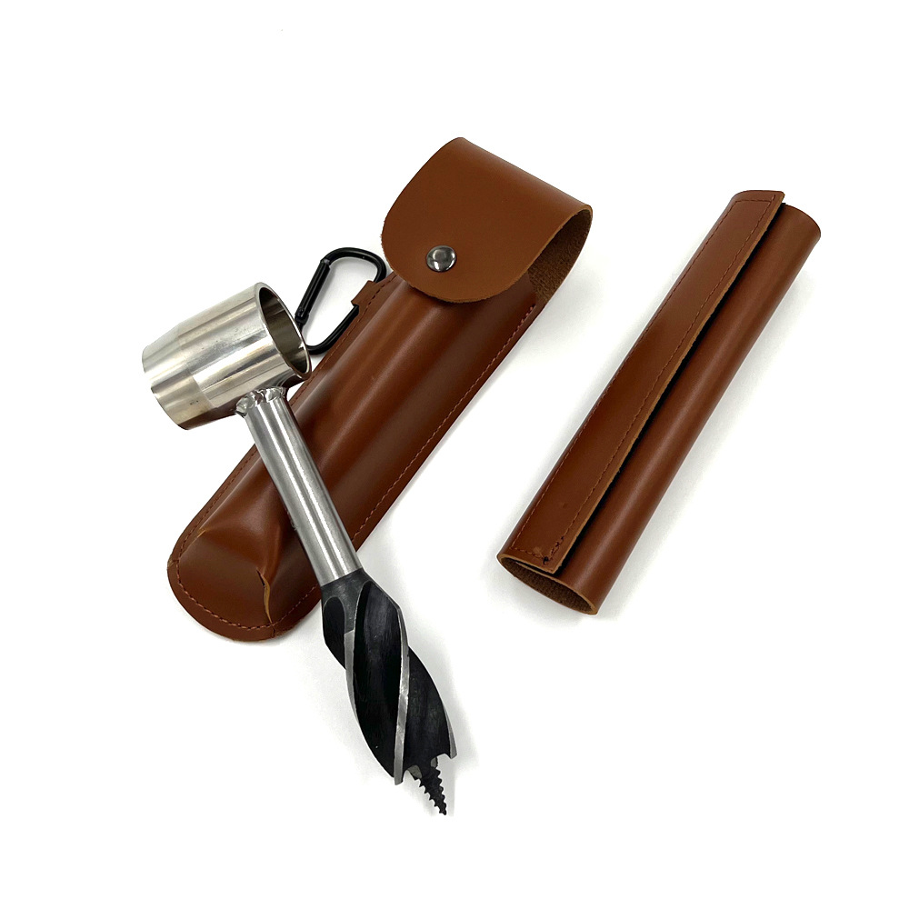 Manual Auger multi-functional outdoor survival drill bit drilling wood punching wood cutting tool set Amazon New