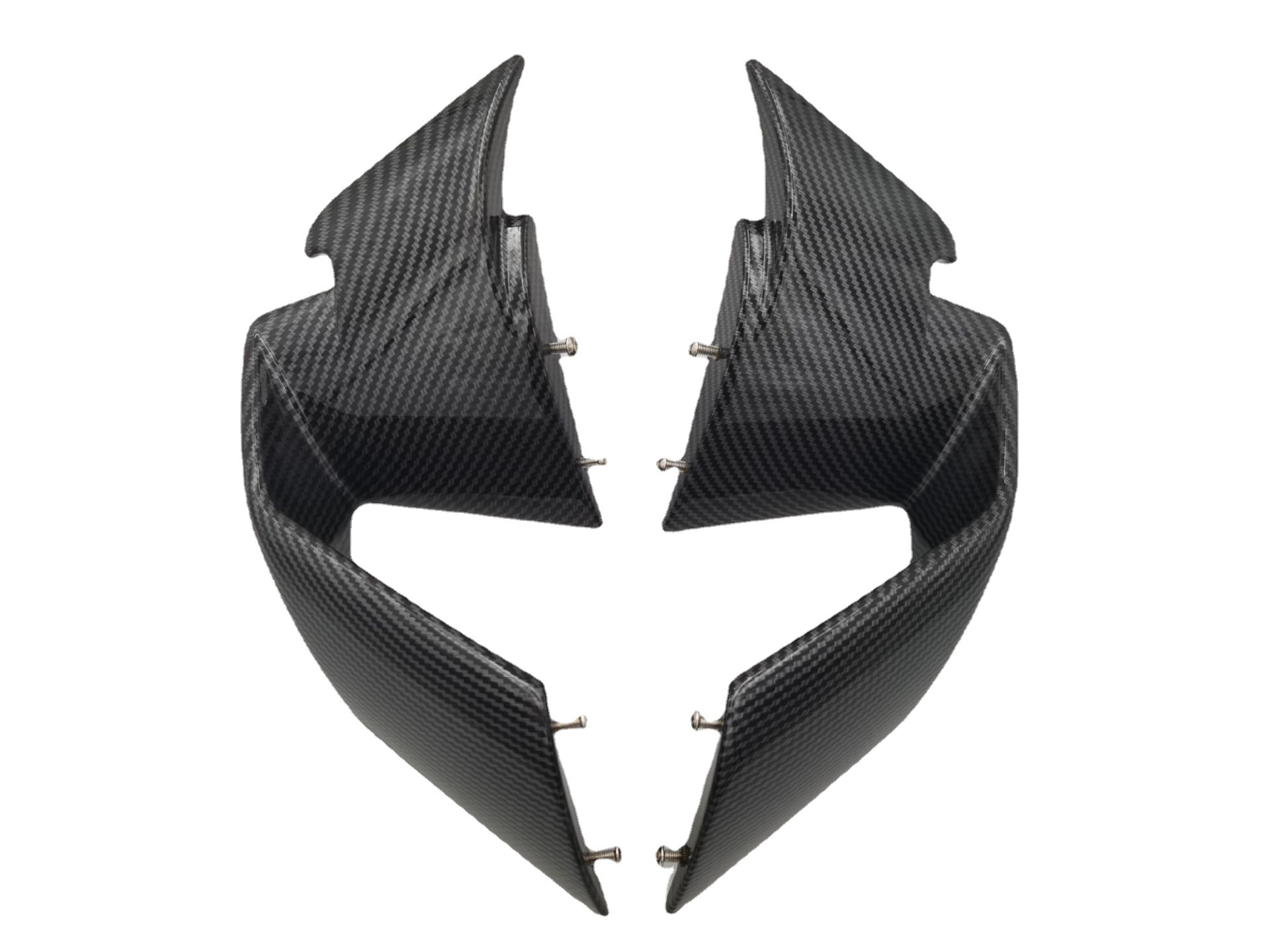 Suitable for BMW BMW S1000RR 2019-2022 water transfer matte black modified accessories side plate fixed wind wing