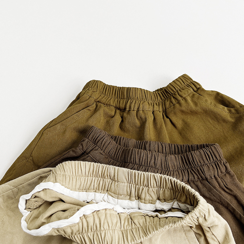 Vintage Mori ~ Children's Cotton Shorts 2025 Summer New Boys' Five-point Pants Girls' Korean Style Japanese Pants