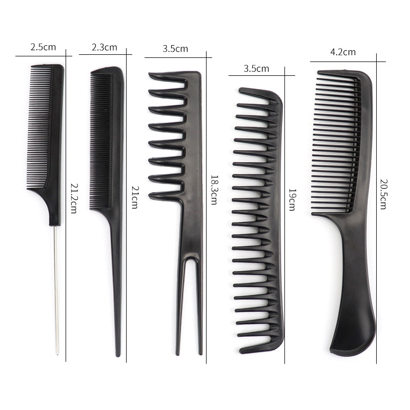 Cross-border hot sale 10-piece hair comb suit barber shop style comb makeup comb hair salon special factory direct batch