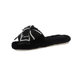 Cross-border foreign trade new LOVE bow Mao Mao slippers women's autumn and winter fashion home warm floor cotton slippers