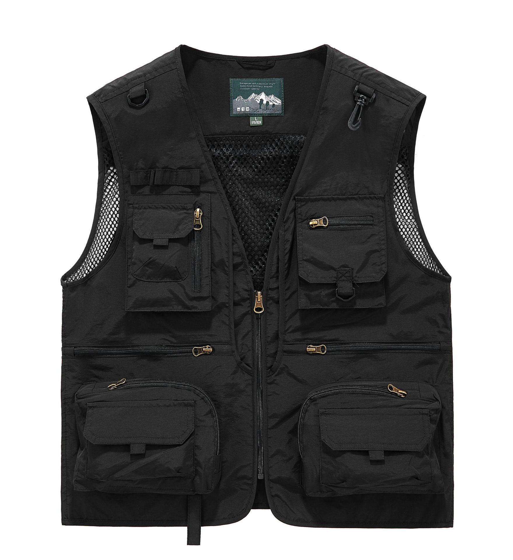 Vest customized printed logo photographer director vest outdoor mountaineering propaganda vest multi-pocket overalls