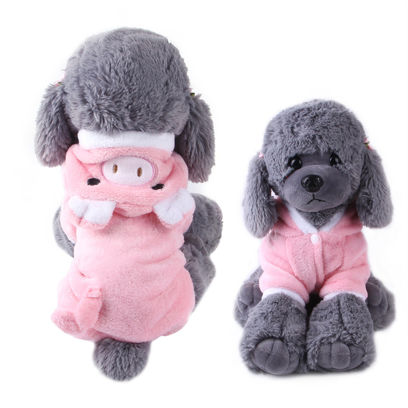 Tメーカーの新型ペット服のサンゴのぬいぐるみの子犬の服装の漫画のヘラジカの犬の変身する服の秋冬のモデル|undefined
