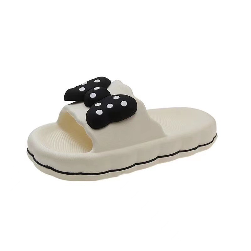 2023 Slippers Women's Bowknot ins Summer Home Room Cyber Celebrity Lightweight Non-Slip Deodorant Bathroom Outer Wear Sandals