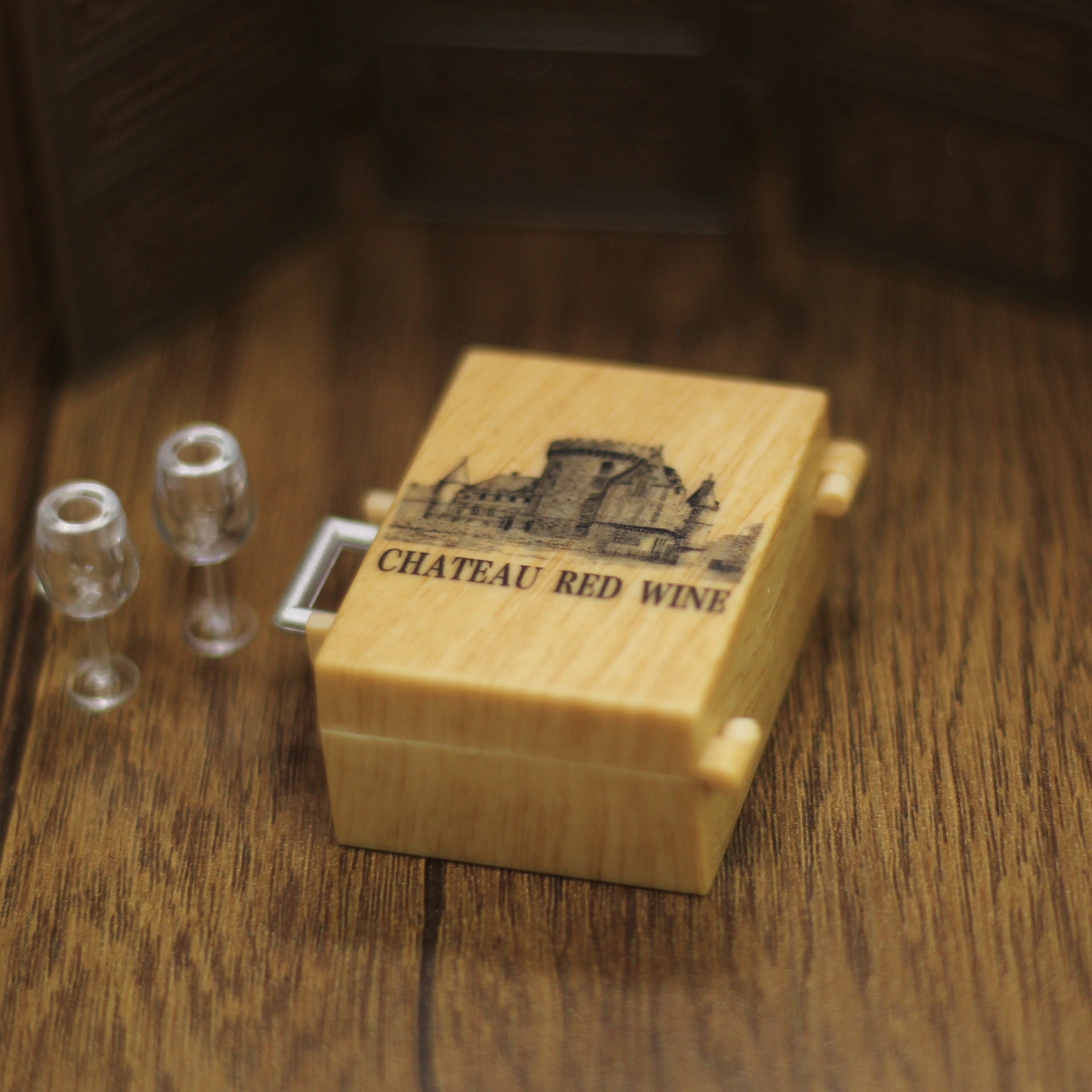1:12 miniature doll house accessories food play children play house toy simulation mini red wine box set accessories