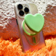 Heart-shaped green bracket