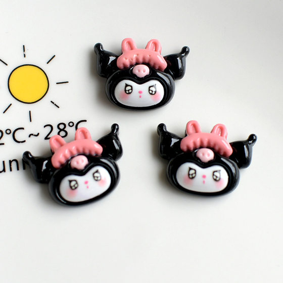Cute cartoon resin accessories hair accessories cream glue diy material wholesale pj1045