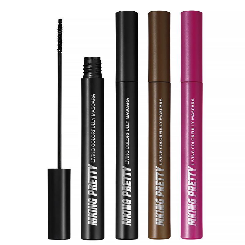 MKING PRETTY light feather slim long holding makeup mascara natural curling is not easy to faint makeup female online red same style