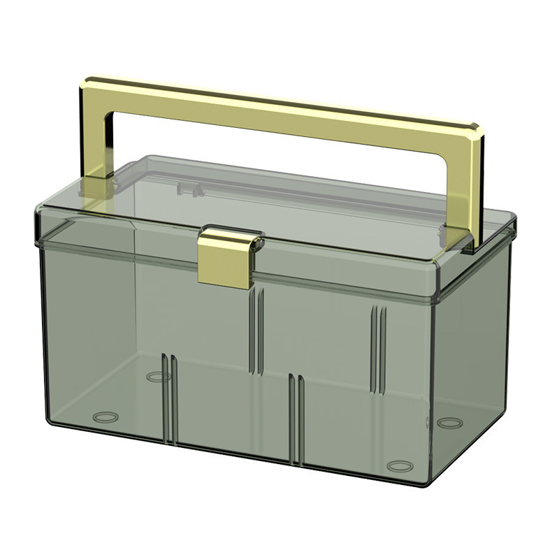 Transparent Household Medicine Box Household Small Medicine Box High-value Student Dormitory Portable Mask Medicine Storage Box