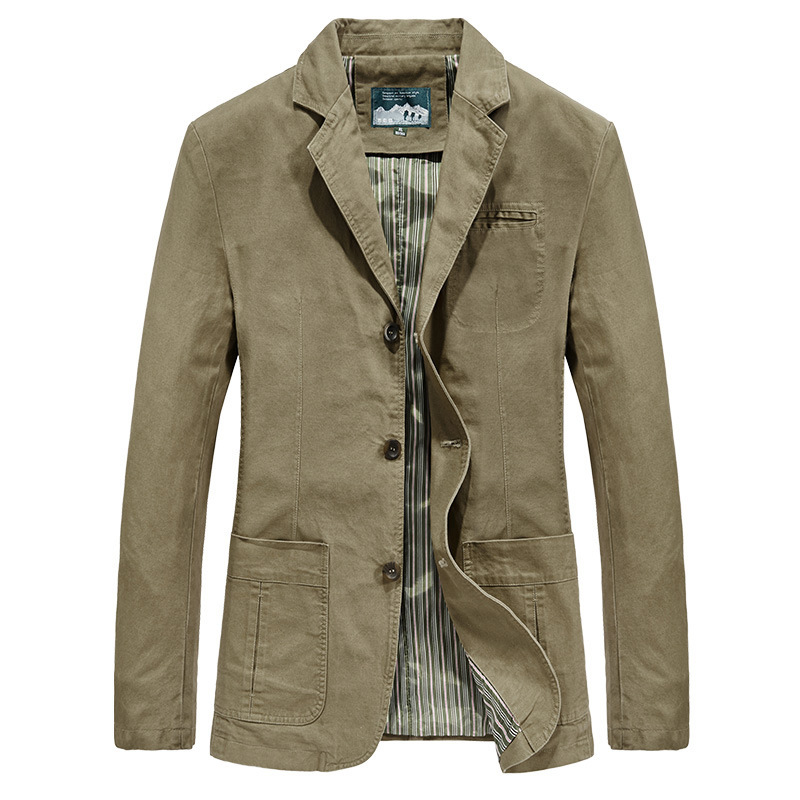 Cross-border for Spring and Autumn New Suit Men's Cotton Casual Suit Large Size Small Suit Jacket 817