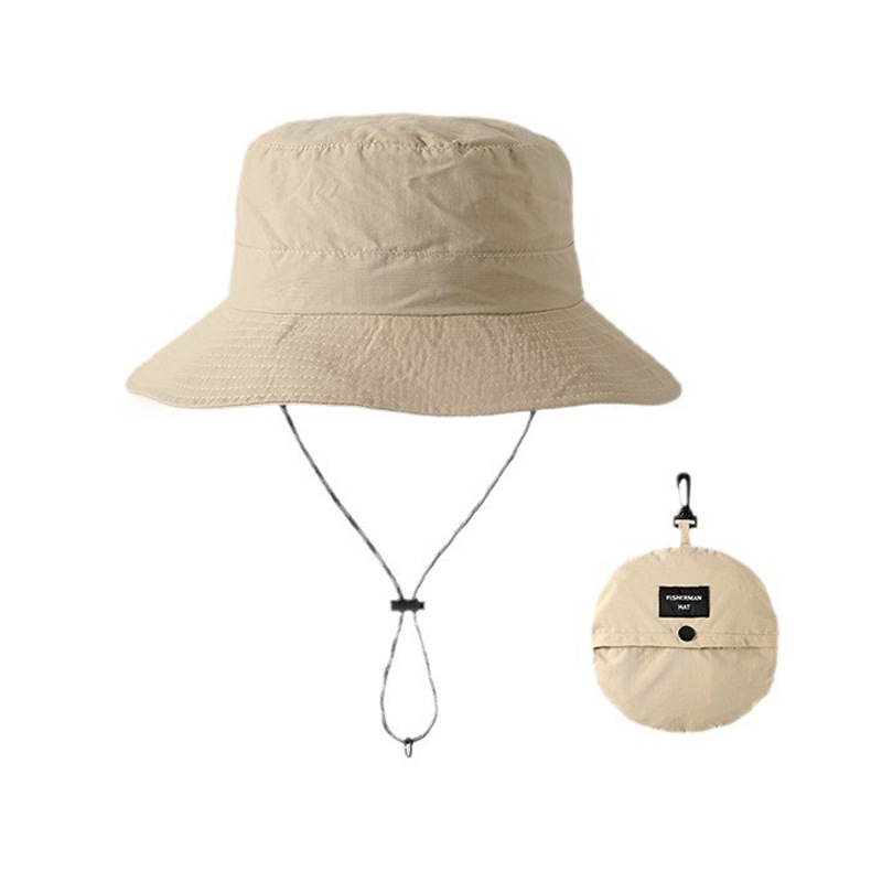 Japanese Outdoor Tooling Waterproof Fisherman Hat Women's Summer Thin Quick-drying Storage Bag Sunshade Mountaineering Hat for Men