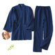 Couple's Japanese-style Kimono Pajamas Spring and Summer Thin Cotton Crepe Men's Bathrobe Lace-up Home Suit Sweaty Clothes