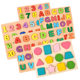 Digital Alphabet Building Blocks Puzzle Shape Pinyin Understanding Wooden Toys Children's Educational Early Education Kindergarten Puzzle Board