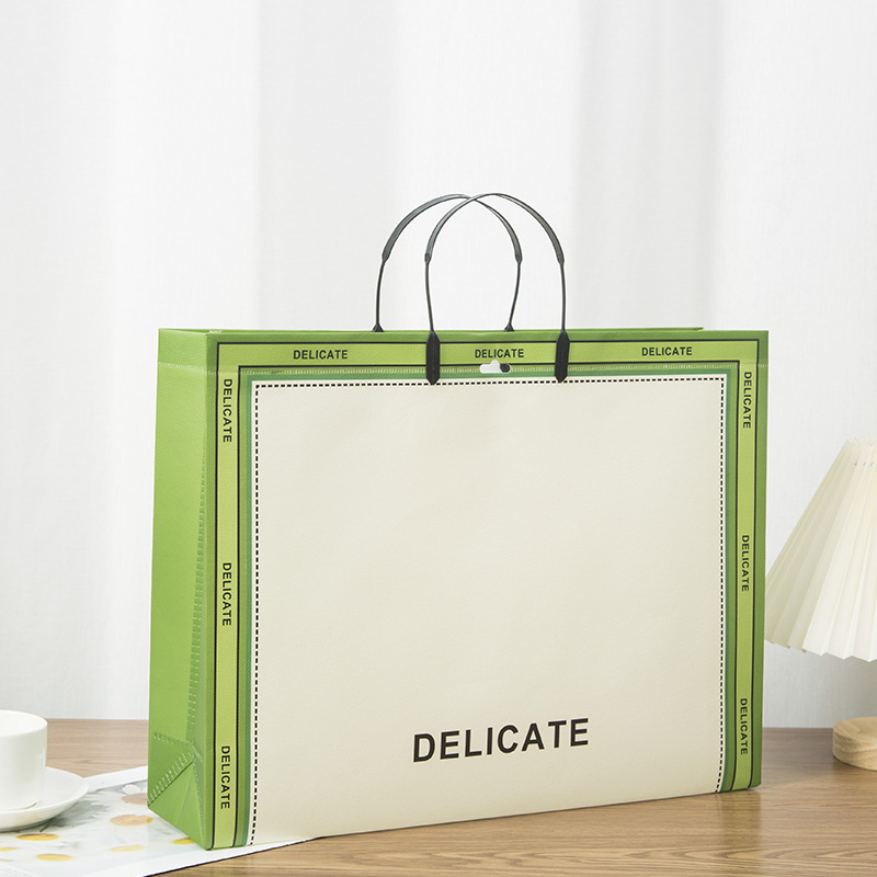 Non-woven bag handbag custom fashion store clothing packaging shopping bag three-dimensional fashion portable non-woven bag