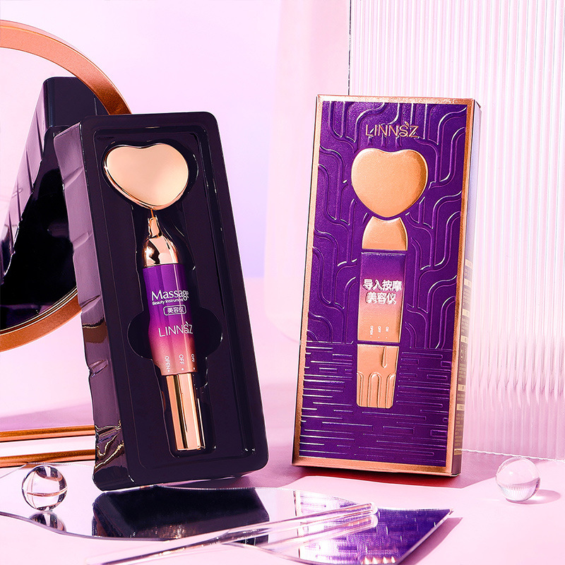 Skin rejuvenation facial massage lifting eye instrument facial electronic beauty essence introduction instrument rotating gold stick