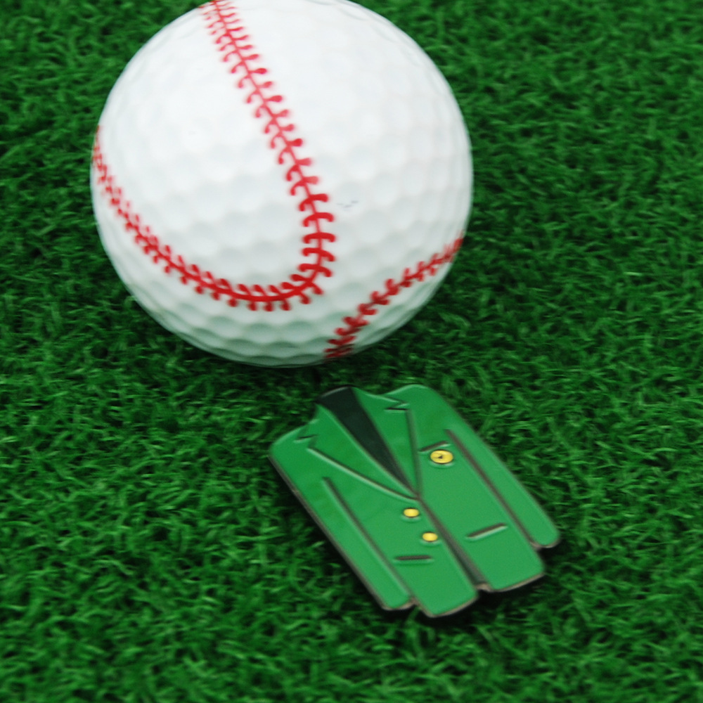 New spot metal manganese steel hat clip with Tiger Woods and green jacket ball mark mark marker