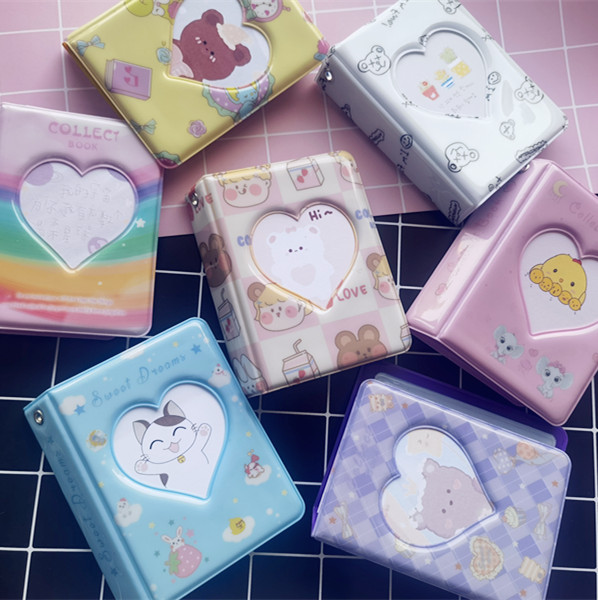 Spot 3 inch photo album cute cartoon mini polofie photo album business card book DIY Star Card storage book