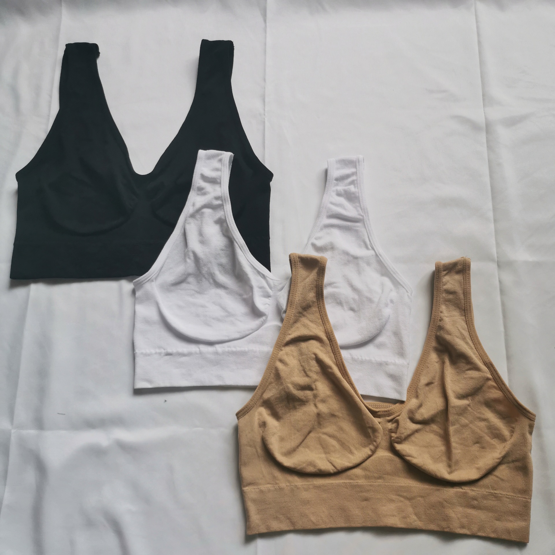 Cross-border ahh bra women's vest, bra vest, wrapped chest single layer sports bra vest
