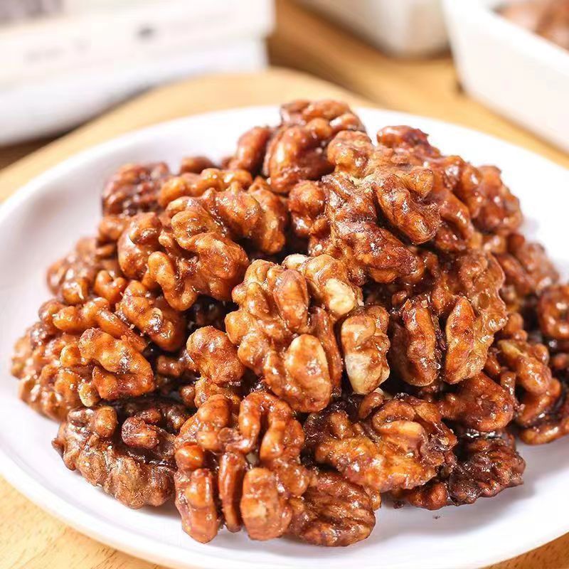 [Delivery] Amber walnut kernel honey cooked walnut Internet celebrity snack fried goods sweet crispy wholesale walnut kernel