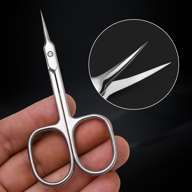 Stainless steel Ukrainian Russian-style front pointed beak dead skin scissors nail special peeling barb beauty scissors tool