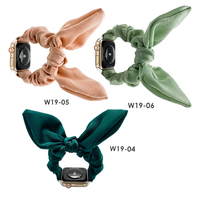 Amazon Explosive Bow Ear Hair Band Strap for Apple Elastic Strap iWatch Fatty Watch Strap
