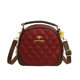 Chanel style rhombus embroidered women's bag live broadcast oval shell bag with compartment large capacity portable shoulder bag