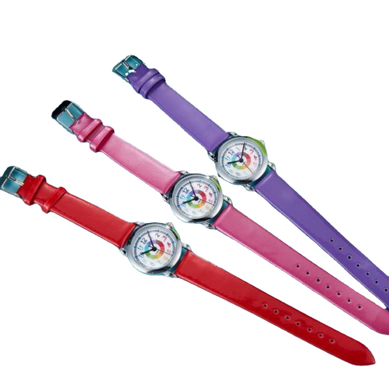 Children's Watch Boys' Female Pupil Pointer Digital Character Life Waterproof Watch