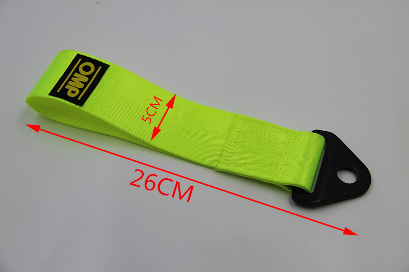 Factory direct selling car modification OMP trailer with racing trailer rope front and rear bars traction belt nylon decoration Universal