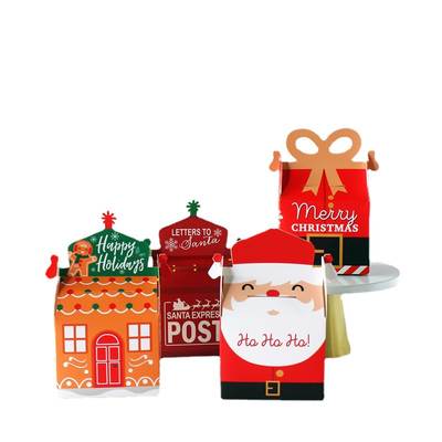 Cross-border Hot Selling Christmas Mailbox Box Candy Box Kindergarten DIY Small Gift Packaging Box Biscuit Cake Box